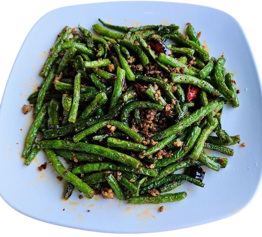 Dry Fried Green Beans (Spicy)